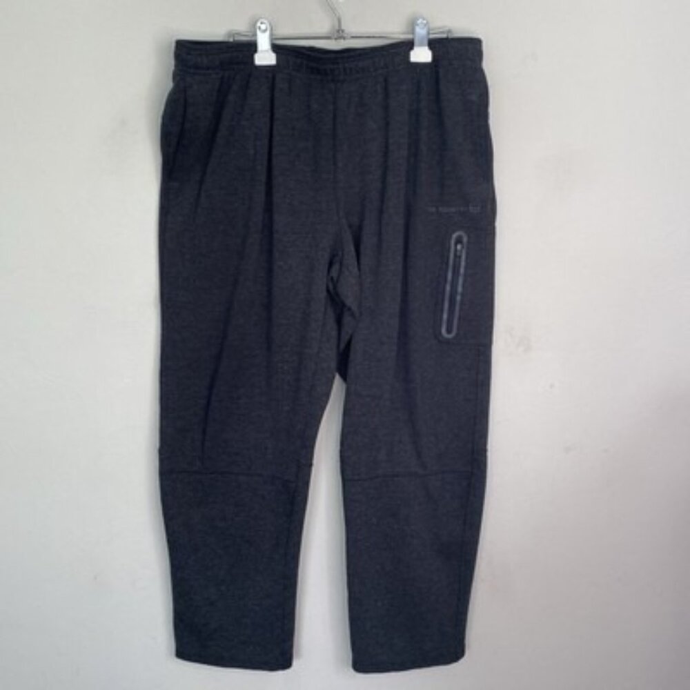 Free Country Fleece Pants Womenβs XL Gray Zip Pockets Cropped ankle Hiking